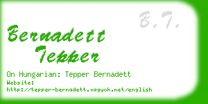 bernadett tepper business card
